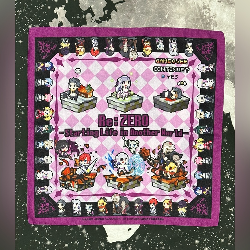 Re:Zero Anime Television Series Pixel Scarf